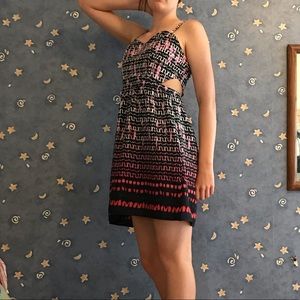 American Eagle Black and Pink dress